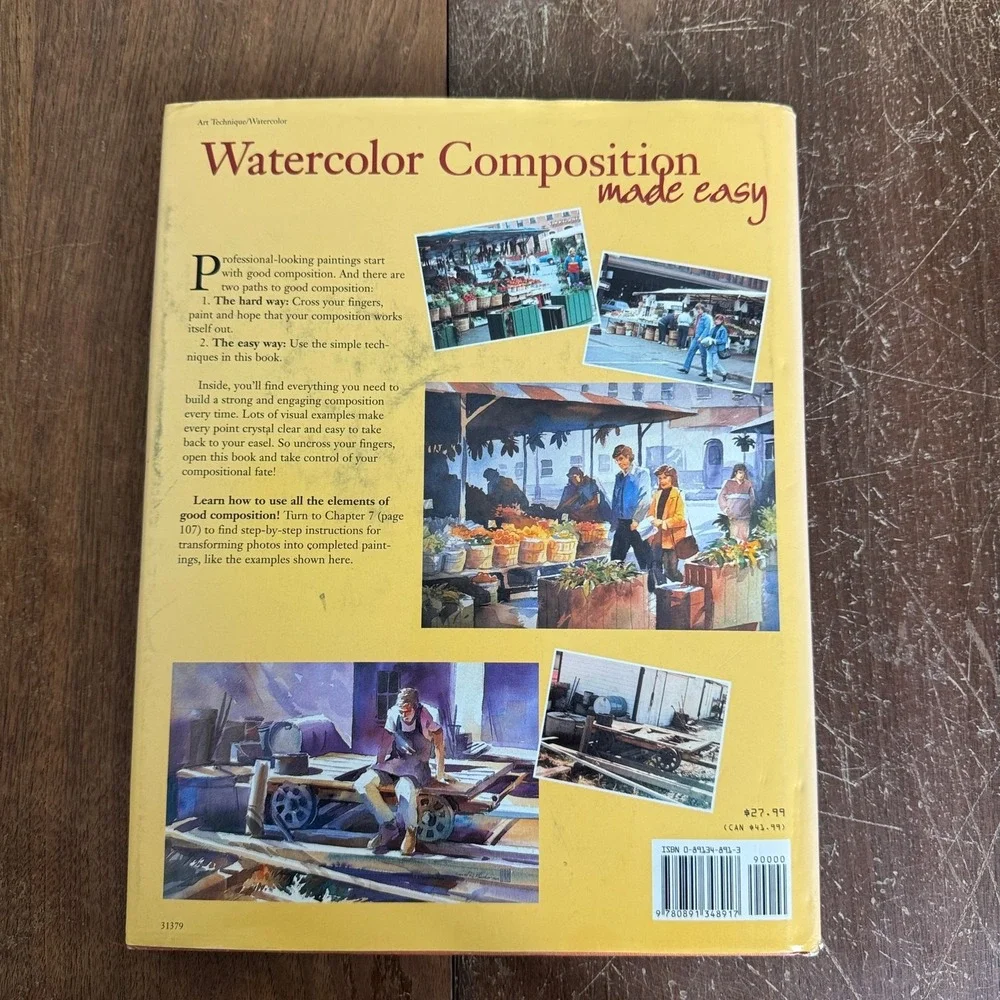 Watercolor Composition Made Easy hardback book‎ David R. Becker 1999